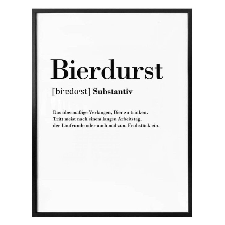 Poster Grammatik - Bierdurst - WA307417