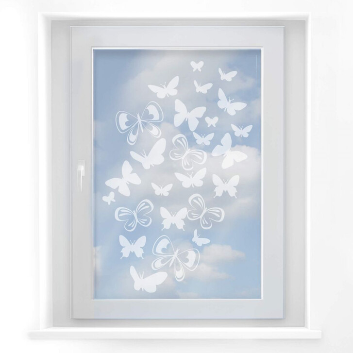 Fensterdekor Schmetterlingsschwarm - WA117926