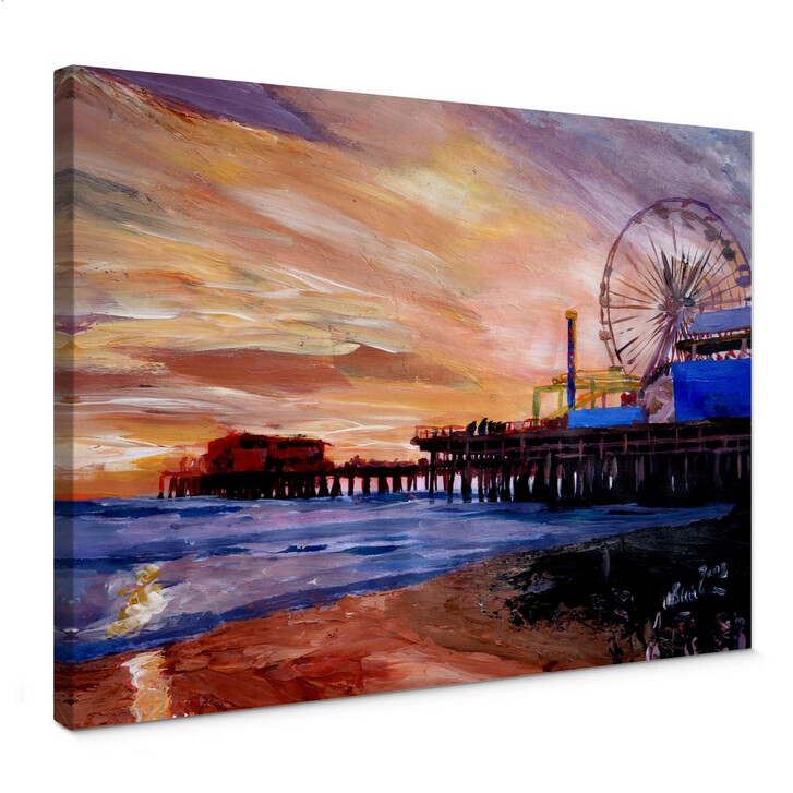 Leinwandbild Bleichner - Santa Monica Pier - WA136769