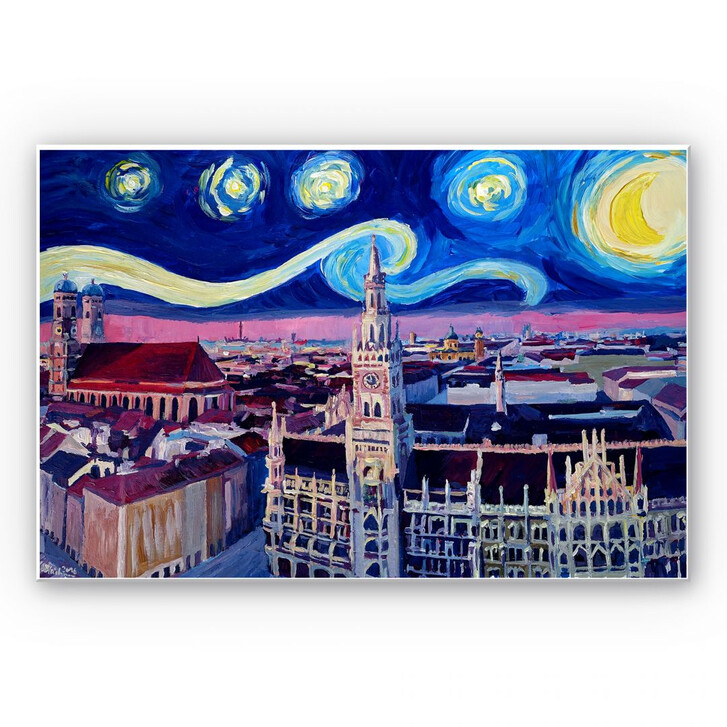 Wandbild Bleichner - München bei Nacht - WA191524