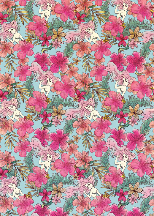 Digitaldrucktapete Ariel - Pink Flower - KODX4-008