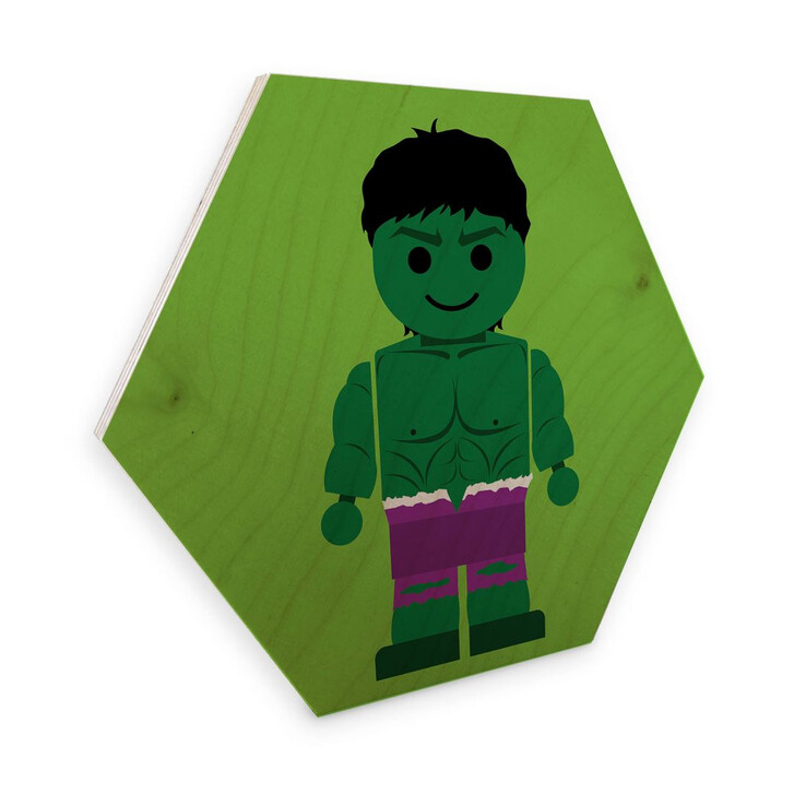 Hexagon - Holz Birke-Furnier Gomes - The Hulk Spielzeug - WA273918