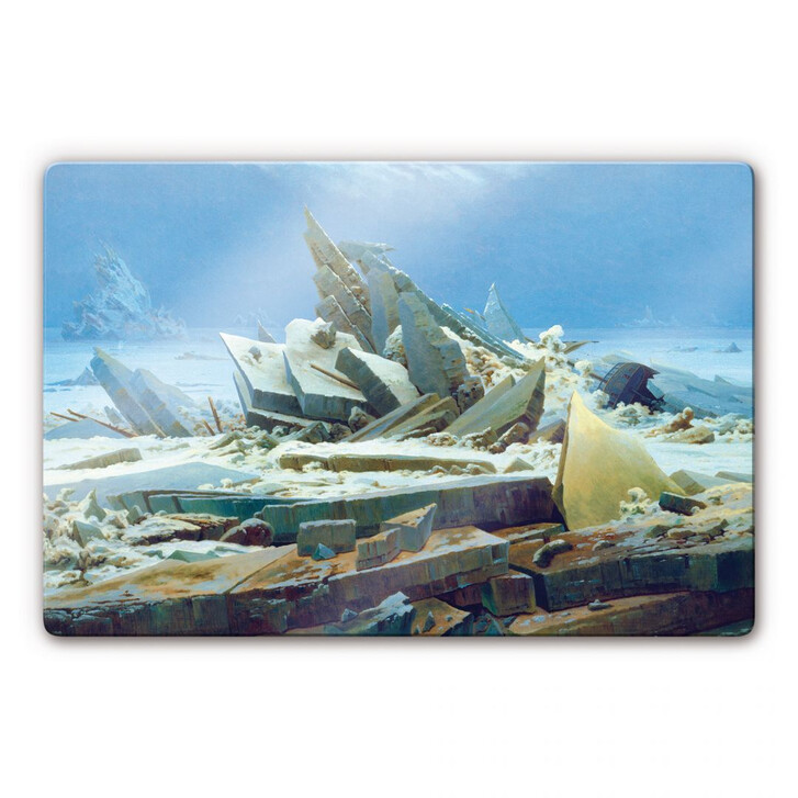 Glasbild Friedrich - Das Eismeer - WA123119