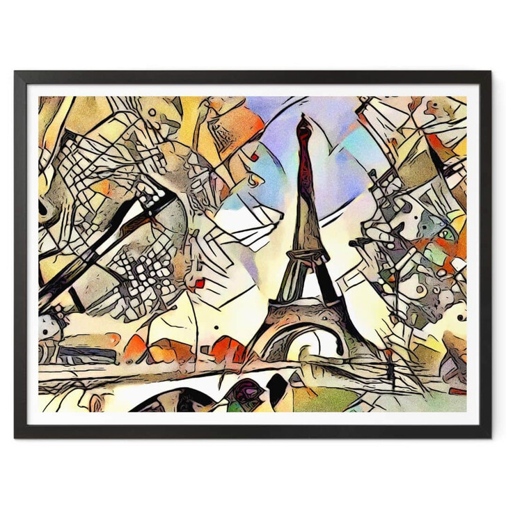 Poster Zamart - Kandinsky trifft Paris Eifelturm - WA338656
