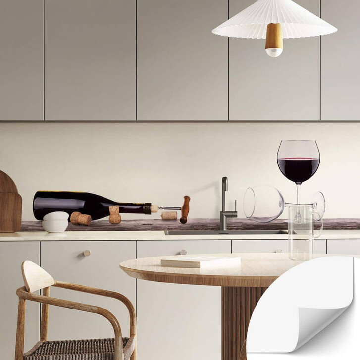 Selbstklebende Küchenrückwand Open a wine bottle - WA344014