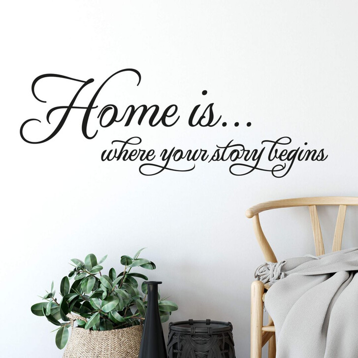 Wandtattoo Home is where your story begins. - WA212001