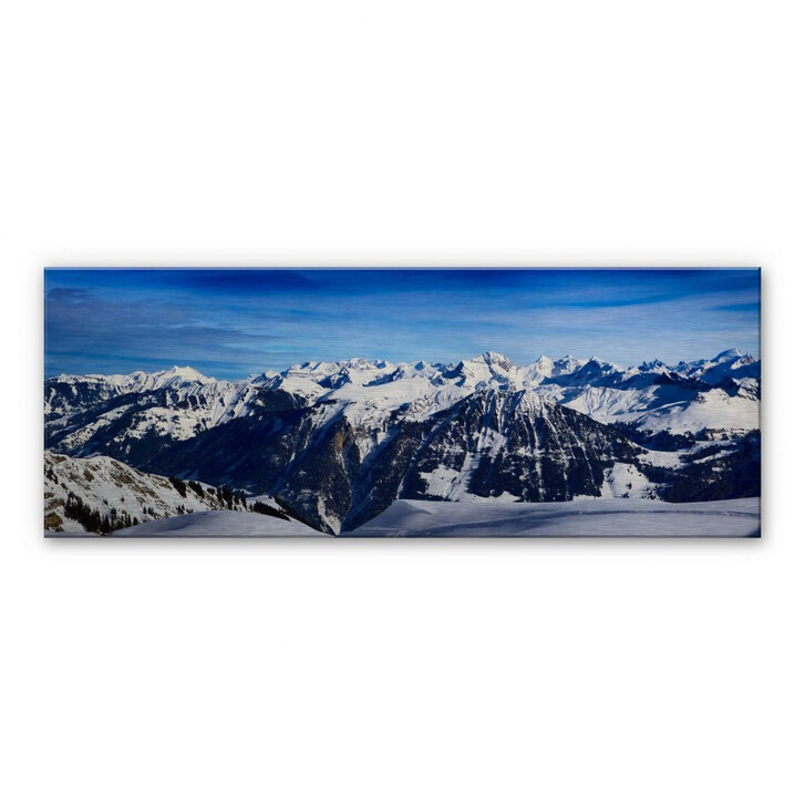 Alu-Dibond Bild Alpenpanorama - WA112290