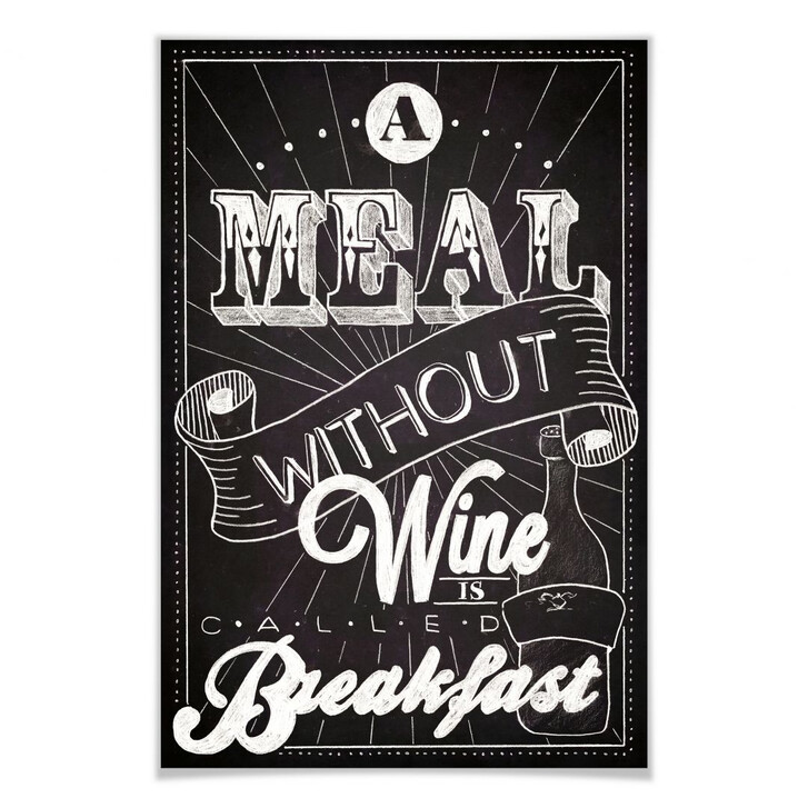 Poster A Meal without Wine - WA156965