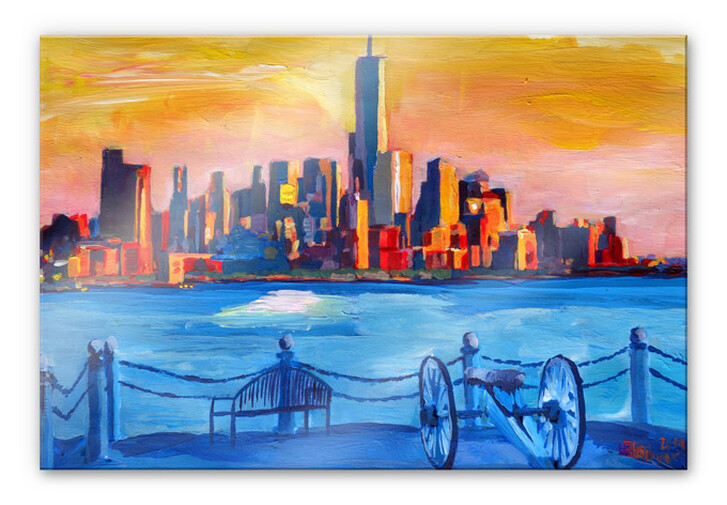 Acrylglasbild Bleichner - Blick auf New York City - WA286500