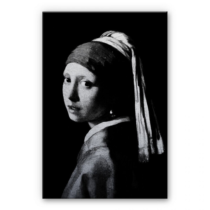 Alu-Dibond Bild - Das Mädchen mit dem Perlenohrgehänge - WA112282