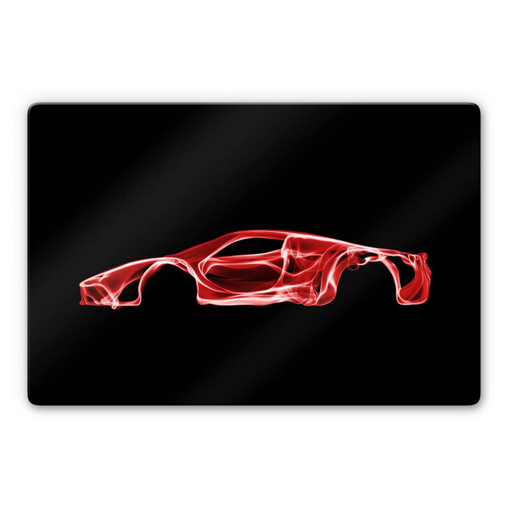 Glasbild Mielu - Red car - WA272231