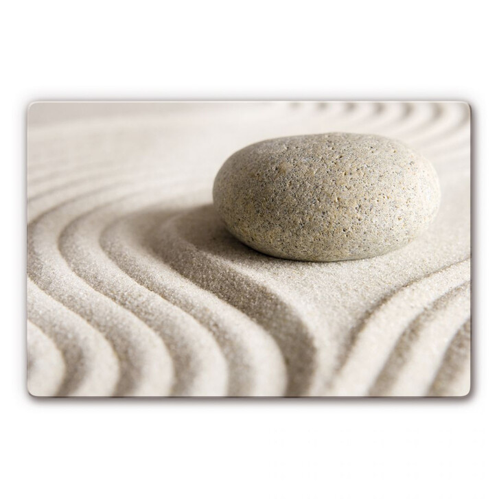 Glasbild Stone in Sand 1 - WA127943