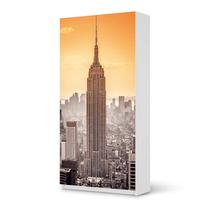 Klebefolie IKEA Pax Schrank 201cm Höhe - 2 Türen - Empire State Building - CR109934