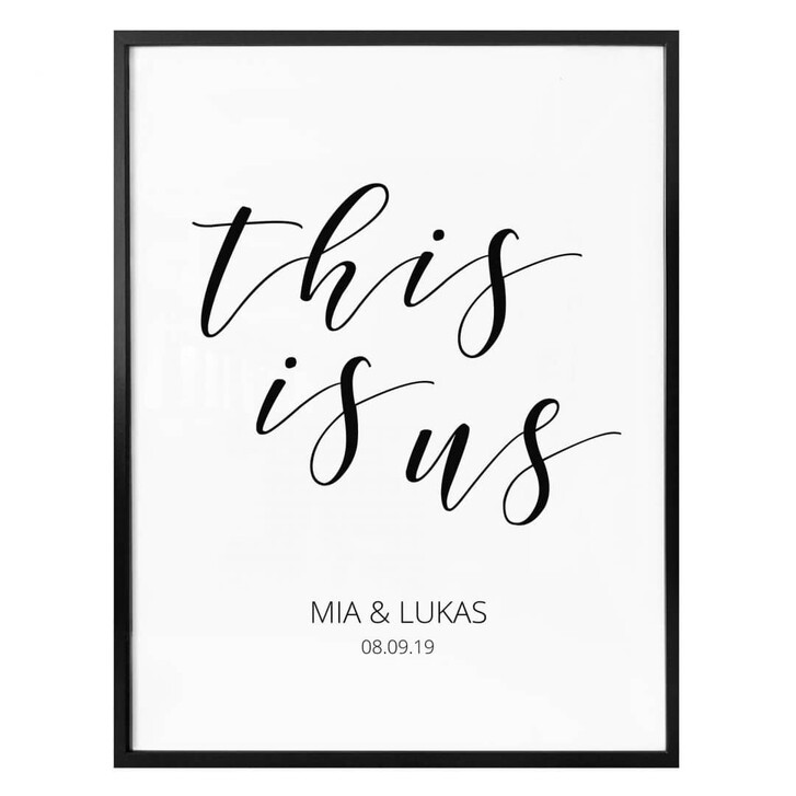 Personalisiertes Poster This is us - WA336607