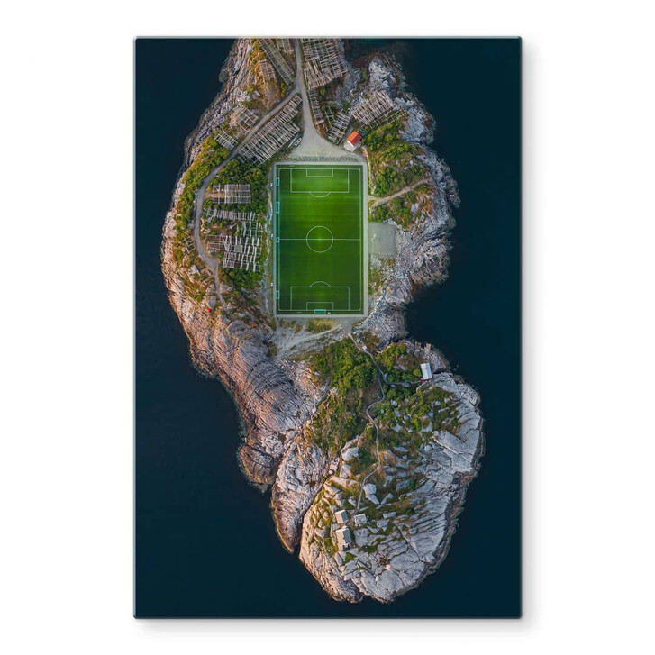 Glasbild Simoon - Fussballplatz am Rande der Welt - WA326411