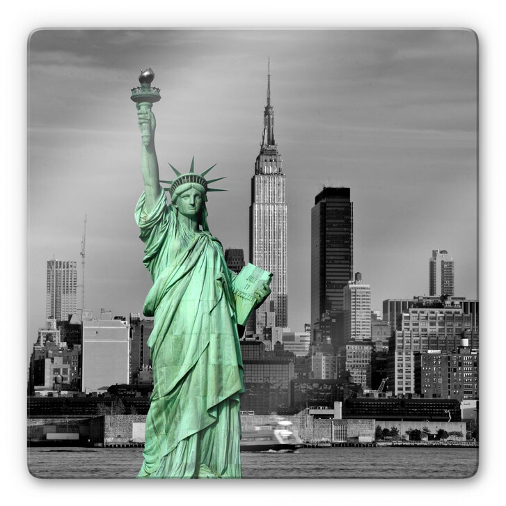 Glasbild Statue of Liberty - quadratisch - WA127903