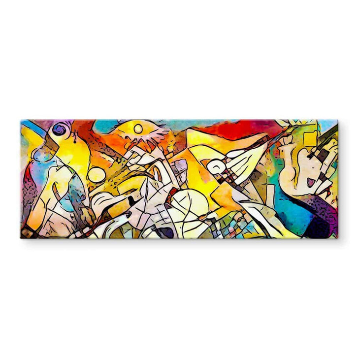 Glasbild Zamart - Hommage an Picasso - Chaos - Panorama - WA332315
