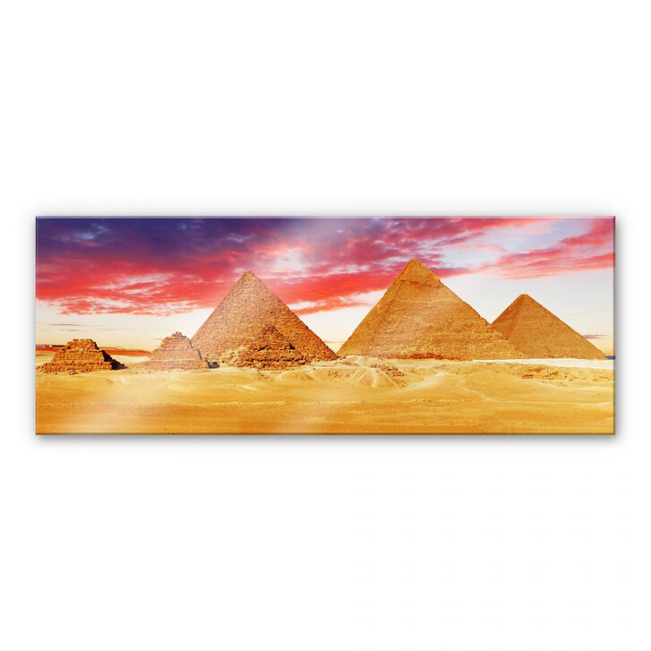 Acrylglasbild Die Pyramiden von Gizeh - Panorama - WA108071