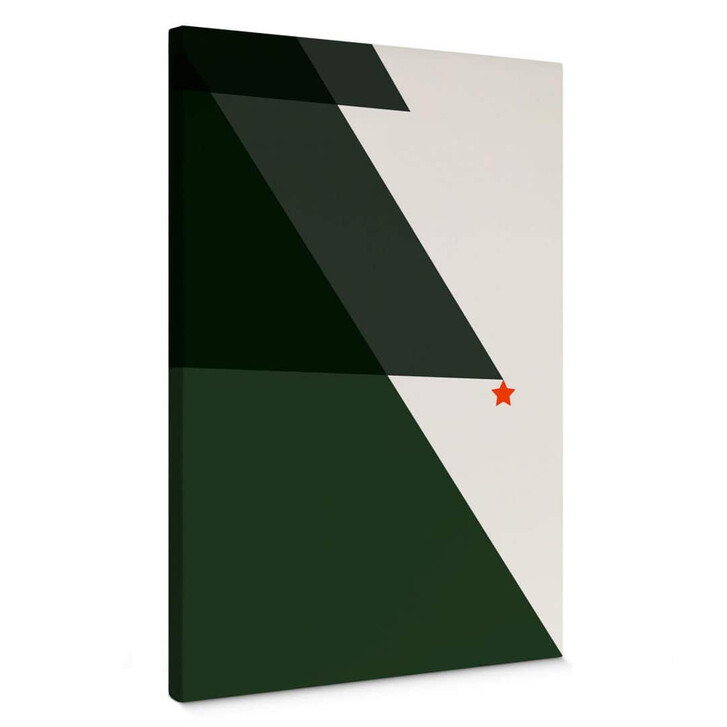 Leinwandbild Kubistika - Tannenbaum Abstrakt - WA347435