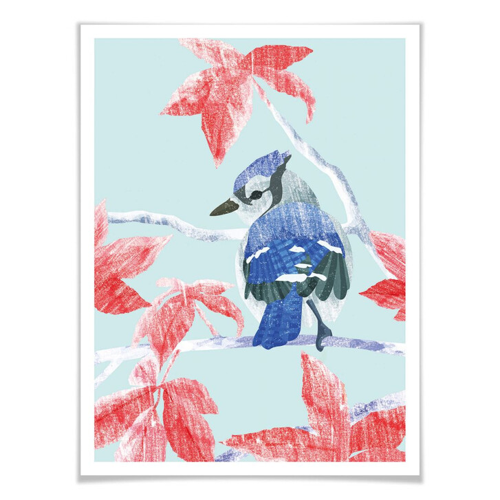 Poster Goed Blauw - Der Eisvogel - WA247415
