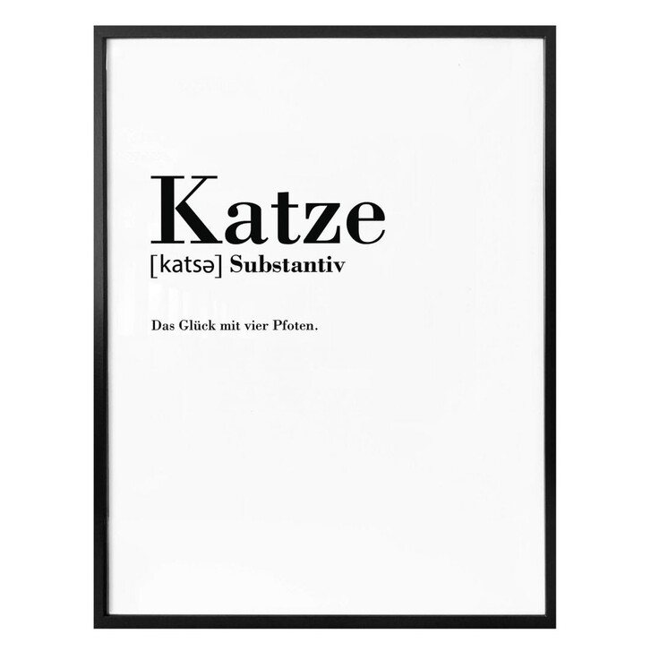 Poster Grammatik - Katze - WA161079