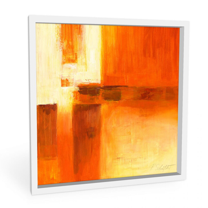 Hartschaumbild Schüssler - Composition in Orange and Brown - WA130750