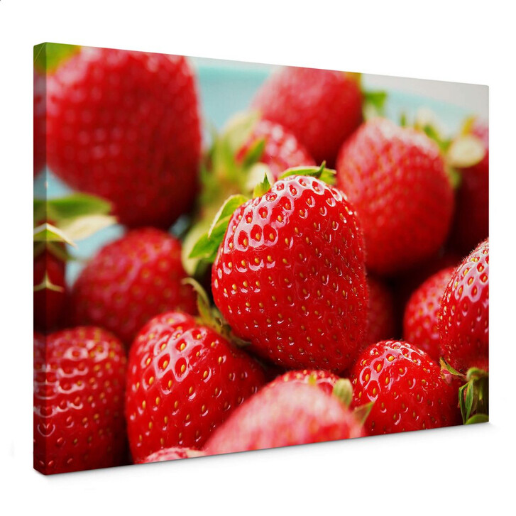 Leinwandbild Erdbeeren aus dem Garten - WA138608