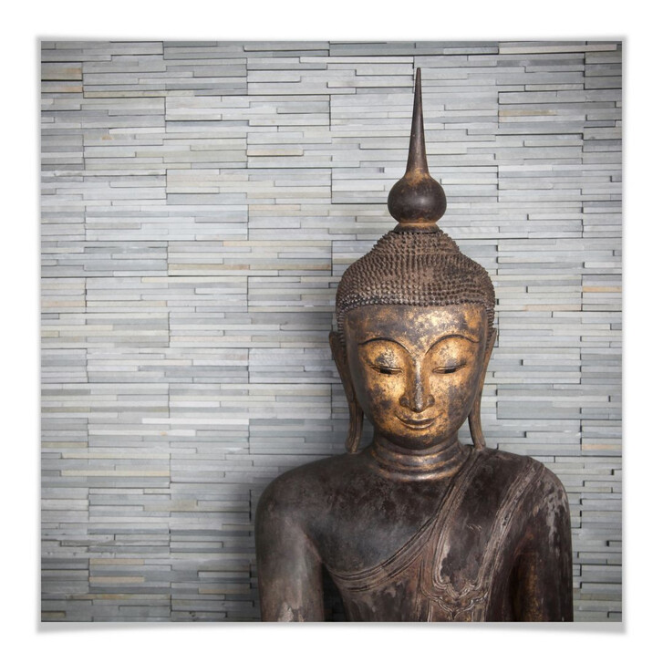 Poster Thailand Buddha - quadratisch - WA167366