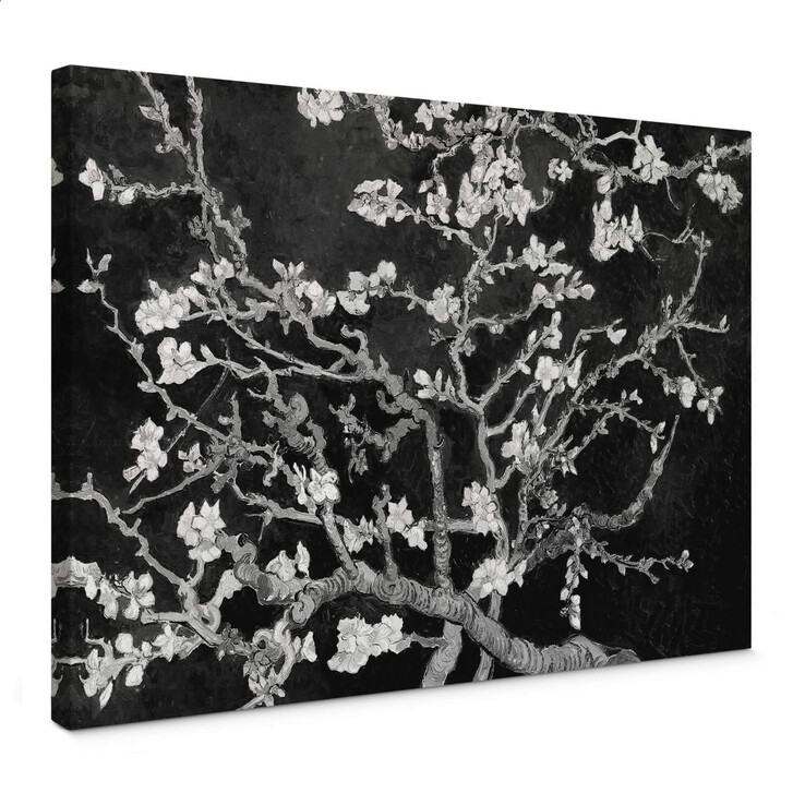 Leinwandbild van Gogh - Mandelblüte - schwarz - WA310779