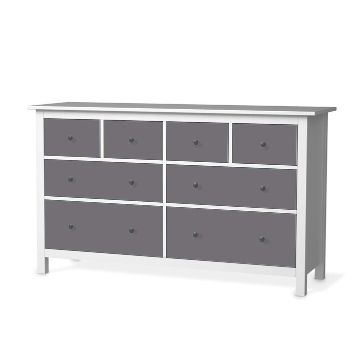 Möbelfolie IKEA Hemnes Kommode 8 Schubladen - Grau Light - CR114854