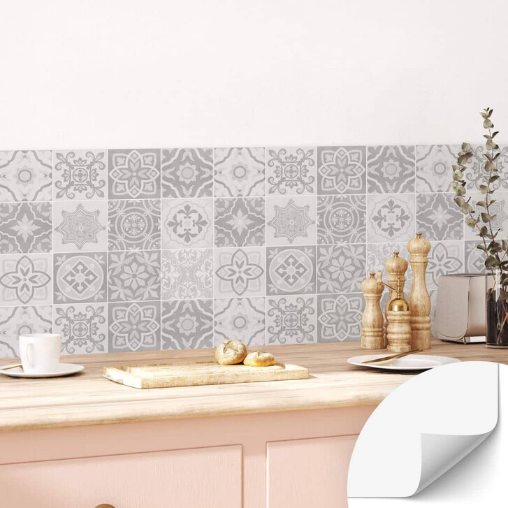 Selbstklebende Küchenrückwand Ornamente - Betonoptik 03 - WA350352