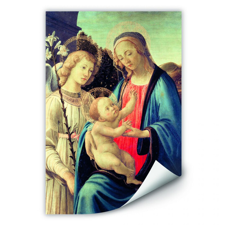 Wallprint Botticelli - Madonna mit Kind und einem Engel - WA182066
