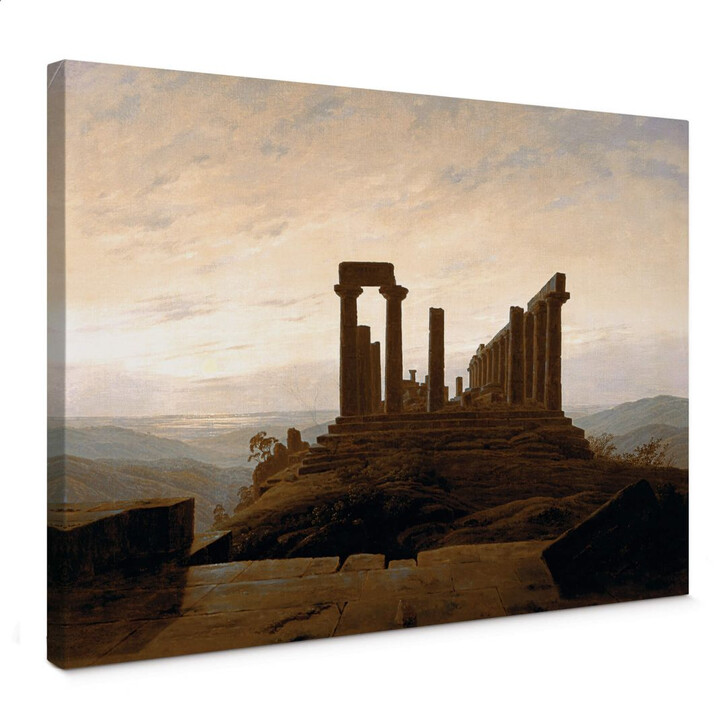 Leinwandbild Friedrich - Der Junotempel in Agrigent - WA139228