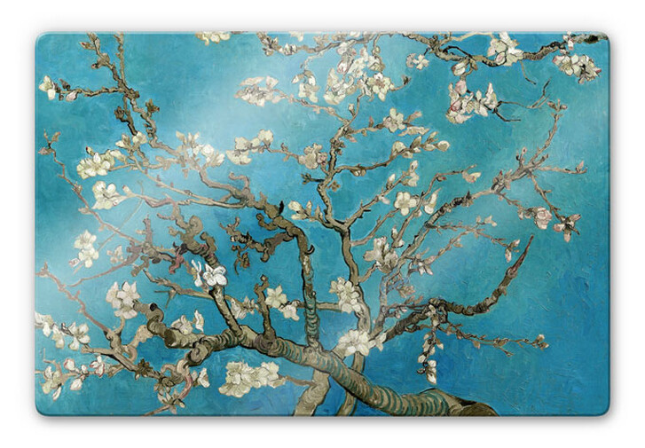 Glasbild van Gogh - Mandelblüte - WA245073