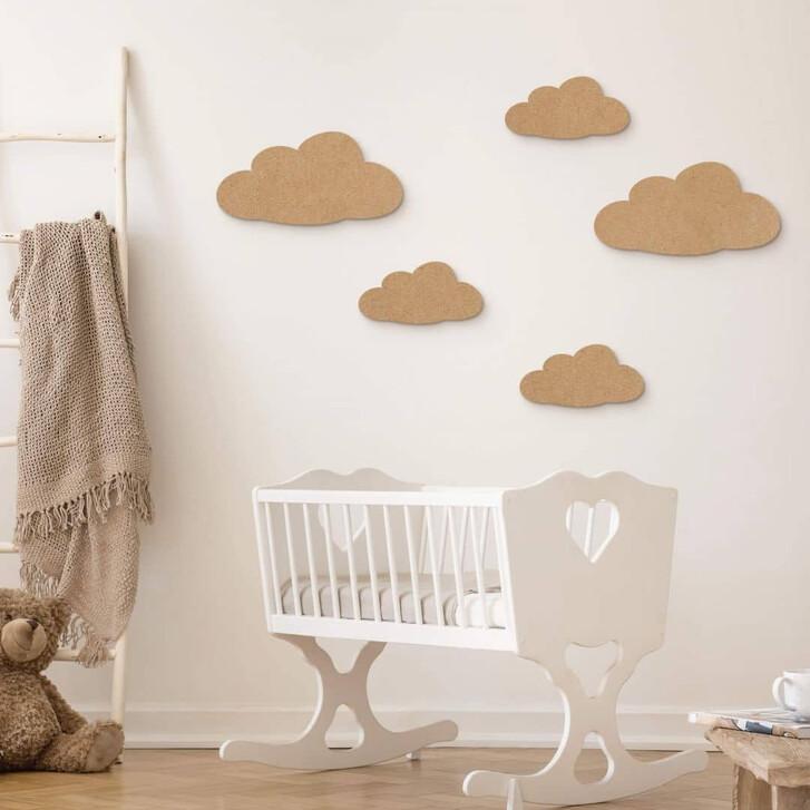 Kinderzimmer Dekoration Wolken Set (5-teilig) - WA346727