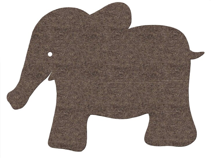tretford Interlife Kinderteppich Elefant | Rechteckig | 97x75cm | 601 - TS426859