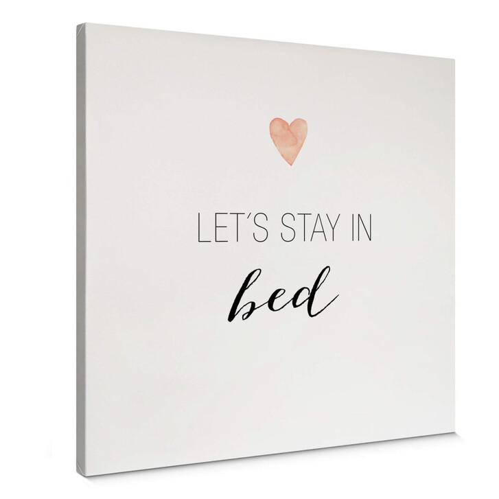 Leinwandbild Confetti & Cream - Let's stay in bed - WA245603
