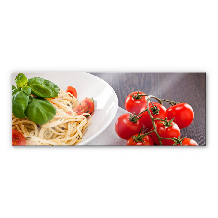 Acrylglasbild Pasta Italiano - Panorama - WA110499