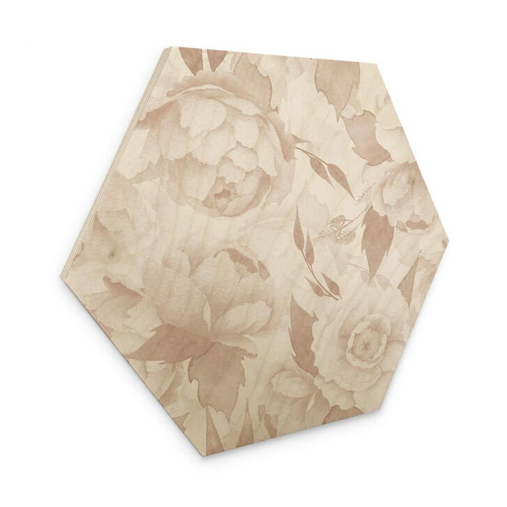 Hexagon - Holz UN Designs - Vintage Pastell - WA326896