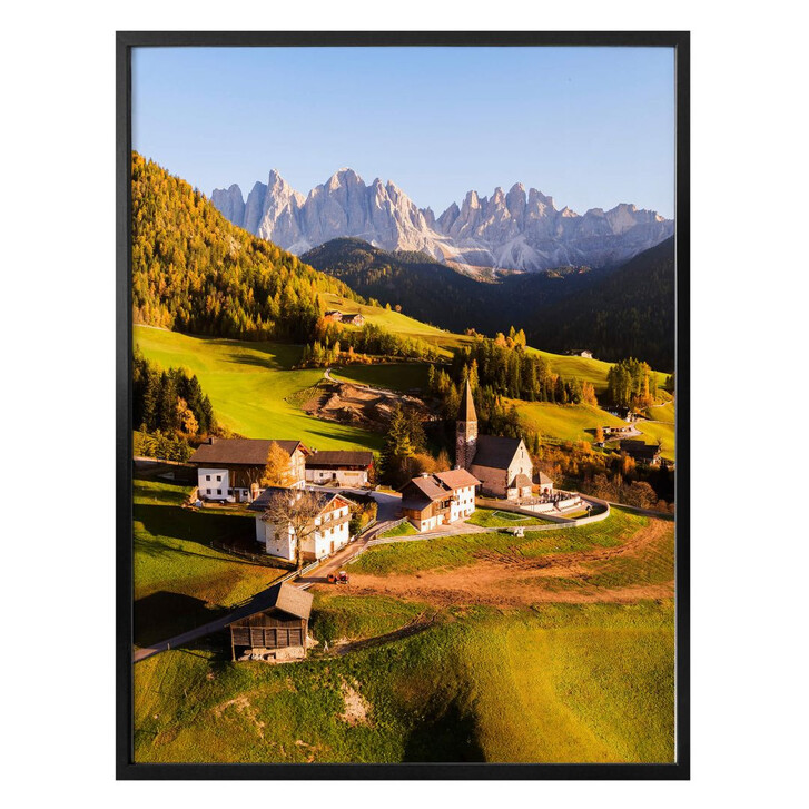 Poster Colombo - Kleines Dorf in den Dolomiten - WA279322