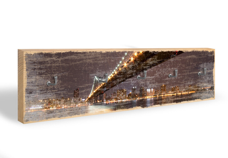 Schlüsselbrett Manhattan Bridge at Night 01 - WA173183