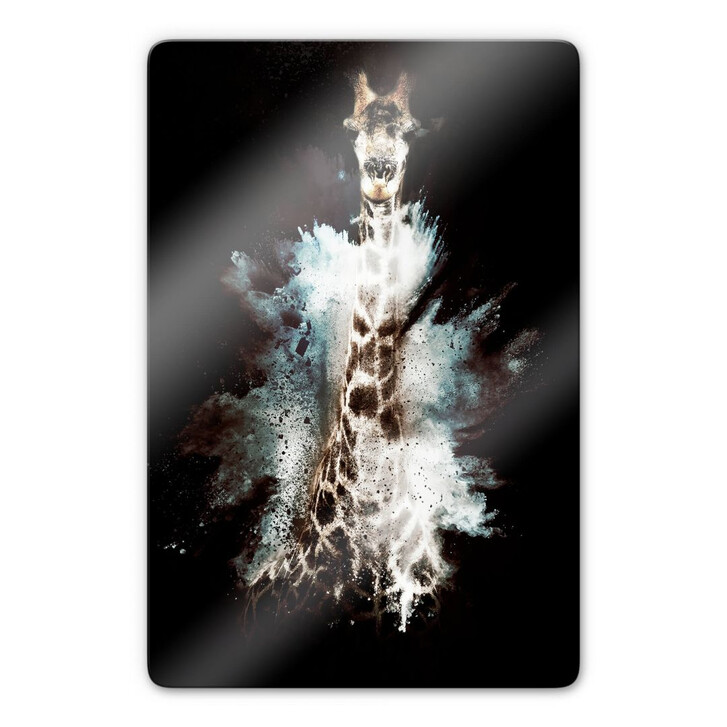 Glasbild Hugonnard - Wild Explosion: Giraffe - WA271937