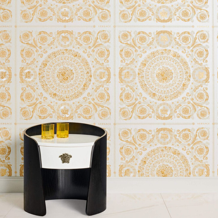 Versace wallpaper Vliestapete Heritage Tapete metallic, creme, beige - WA267225