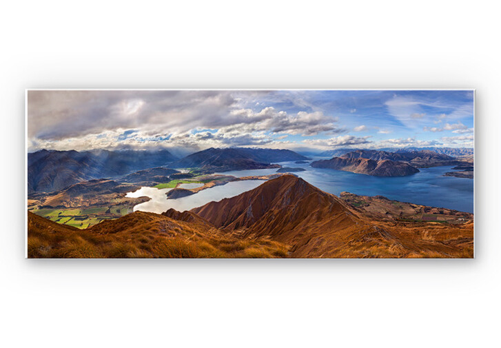 Wandbild Yan - Aussicht vom Roys Peak - Panorama - WA196225