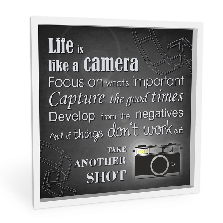 Wandbild Life is like a camera... - WA193793