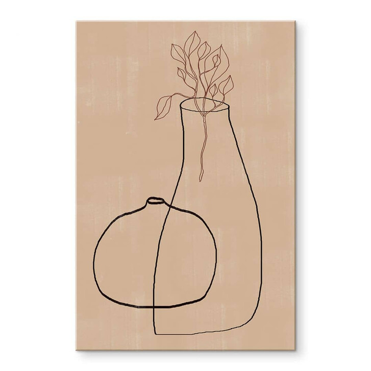 Acrylglasbild The Miuus Studio - Line Art - Zwei Vasen - WA351538