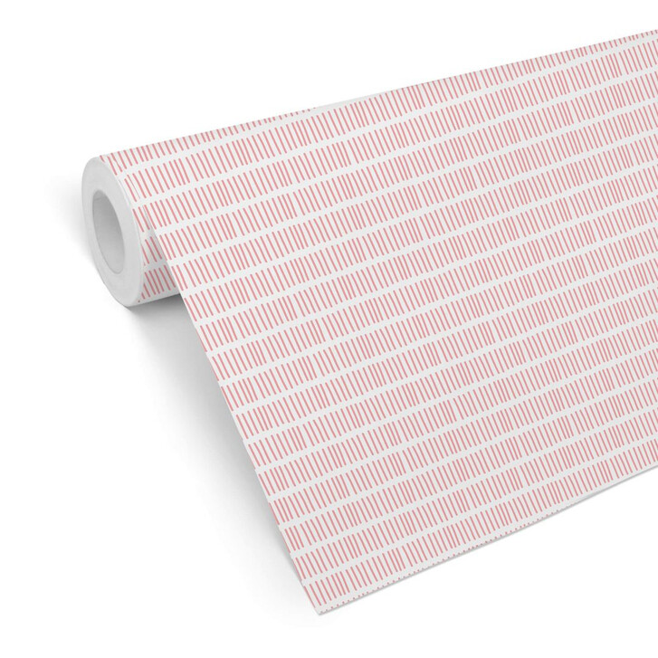 Mustertapete Streifen - rosa - WA311463