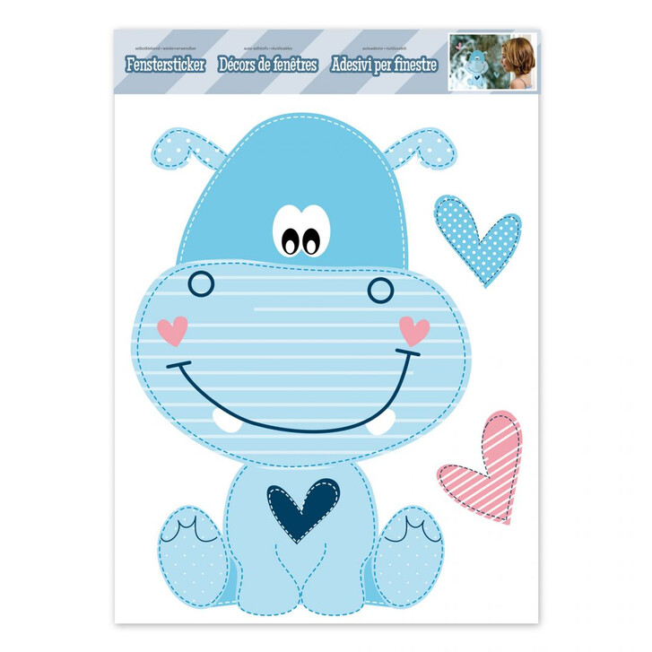 Fenstersticker Happy Hippo - WA117983