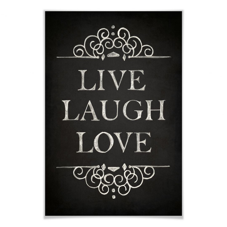 Poster Live Laugh Love - WA163283