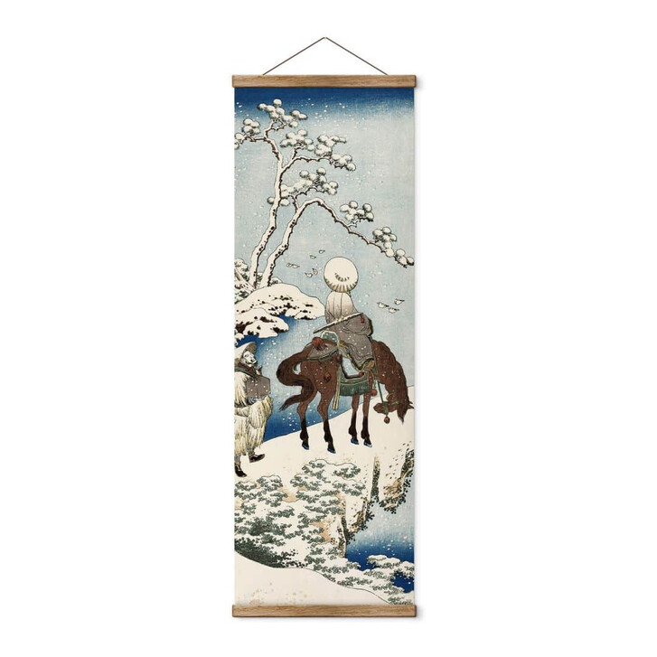 Stoffbild Hokusai - Der chinesische Dichter Su Dongpo - Panorama - WA356793